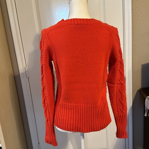 GAP- Orangish / Red cropped sweater. Size M - Picture 5 of 12